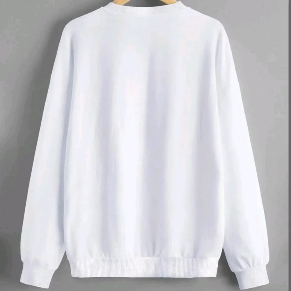 Messy Bun Black & White Graphic Sweatshirt - Picture 2 of 6